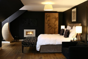 235 + Design Fotos em cores escuras: Dark or Cozy? Excepcionalmente elegante e moderno interior (quarto, sala, cozinha, banheiro)