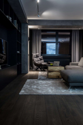 235 + Design Fotos em cores escuras: Dark or Cozy? Excepcionalmente elegante e moderno interior (quarto, sala, cozinha, banheiro)