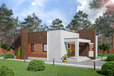 Projetos de casas com telhado plano são tecnologias simples de construção (de um andar, de dois andares, de madeira, pequenas). Tendências modernas de alta tecnologia e minimalismo (mais de 175 fotos)