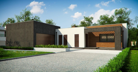 Projetos de casas com telhado plano são tecnologias simples de construção (de um andar, de dois andares, de madeira, pequenas). Tendências modernas de alta tecnologia e minimalismo (mais de 175 fotos)