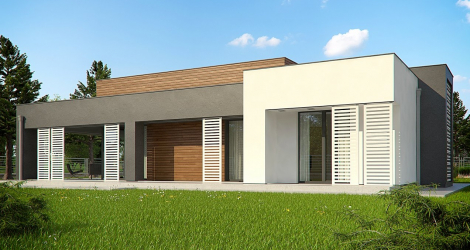 Projetos de casas com telhado plano são tecnologias simples de construção (de um andar, de dois andares, de madeira, pequenas). Tendências modernas de alta tecnologia e minimalismo (mais de 175 fotos)