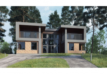 Projetos de casas com telhado plano são tecnologias simples de construção (de um andar, de dois andares, de madeira, pequenas). Tendências modernas de alta tecnologia e minimalismo (mais de 175 fotos)