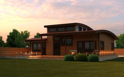 Projetos de casas com telhado plano são tecnologias simples de construção (de um andar, de dois andares, de madeira, pequenas). Tendências modernas de alta tecnologia e minimalismo (mais de 175 fotos)