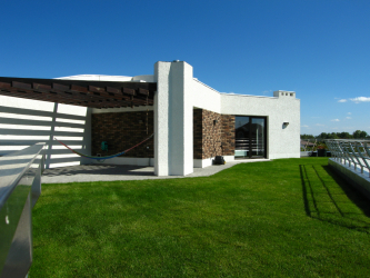 Projetos de casas com telhado plano são tecnologias simples de construção (de um andar, de dois andares, de madeira, pequenas). Tendências modernas de alta tecnologia e minimalismo (mais de 175 fotos)
