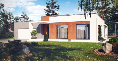 Projetos de casas com telhado plano são tecnologias simples de construção (de um andar, de dois andares, de madeira, pequenas). Tendências modernas de alta tecnologia e minimalismo (mais de 175 fotos)