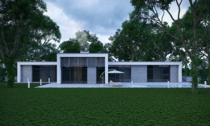 Projetos de casas com telhado plano são tecnologias simples de construção (de um andar, de dois andares, de madeira, pequenas). Tendências modernas de alta tecnologia e minimalismo (mais de 175 fotos)