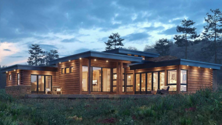 Projetos de casas com telhado plano são tecnologias simples de construção (de um andar, de dois andares, de madeira, pequenas). Tendências modernas de alta tecnologia e minimalismo (mais de 175 fotos)