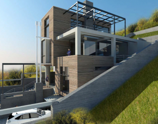 Projetos de casas com telhado plano são tecnologias simples de construção (de um andar, de dois andares, de madeira, pequenas). Tendências modernas de alta tecnologia e minimalismo (mais de 175 fotos)