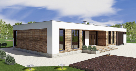 Projetos de casas com telhado plano são tecnologias simples de construção (de um andar, de dois andares, de madeira, pequenas). Tendências modernas de alta tecnologia e minimalismo (mais de 175 fotos)