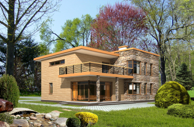 Projetos de casas com telhado plano são tecnologias simples de construção (de um andar, de dois andares, de madeira, pequenas). Tendências modernas de alta tecnologia e minimalismo (mais de 175 fotos)