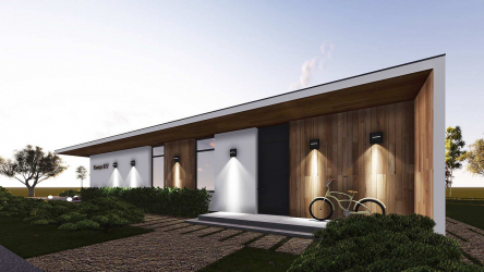 Projetos de casas com telhado plano são tecnologias simples de construção (de um andar, de dois andares, de madeira, pequenas). Tendências modernas de alta tecnologia e minimalismo (mais de 175 fotos)