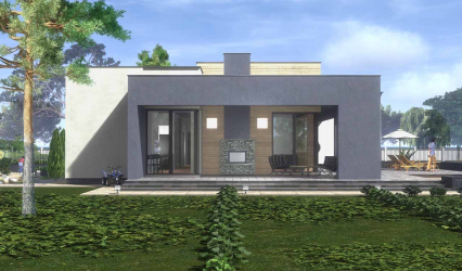 Projetos de casas com telhado plano são tecnologias simples de construção (de um andar, de dois andares, de madeira, pequenas). Tendências modernas de alta tecnologia e minimalismo (mais de 175 fotos)