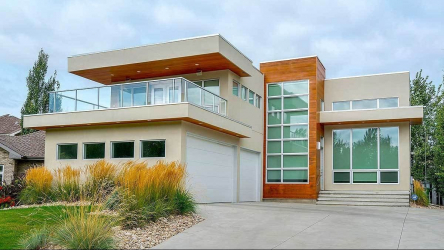 Projetos de casas com telhado plano são tecnologias simples de construção (de um andar, de dois andares, de madeira, pequenas). Tendências modernas de alta tecnologia e minimalismo (mais de 175 fotos)