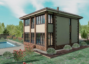 Projetos de casas com telhado plano são tecnologias simples de construção (de um andar, de dois andares, de madeira, pequenas). Tendências modernas de alta tecnologia e minimalismo (mais de 175 fotos)