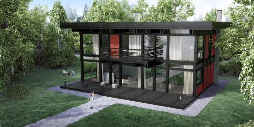 Projetos de casas com telhado plano são tecnologias simples de construção (de um andar, de dois andares, de madeira, pequenas). Tendências modernas de alta tecnologia e minimalismo (mais de 175 fotos)