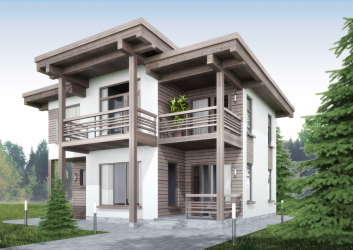 Projetos de casas com telhado plano são tecnologias simples de construção (de um andar, de dois andares, de madeira, pequenas). Tendências modernas de alta tecnologia e minimalismo (mais de 175 fotos)