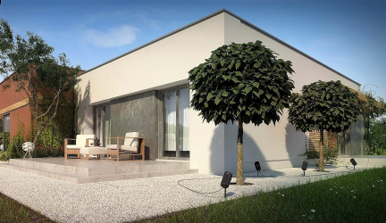 Projetos de casas com telhado plano são tecnologias simples de construção (de um andar, de dois andares, de madeira, pequenas). Tendências modernas de alta tecnologia e minimalismo (mais de 175 fotos)