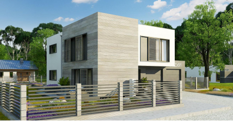 Projetos de casas com telhado plano são tecnologias simples de construção (de um andar, de dois andares, de madeira, pequenas). Tendências modernas de alta tecnologia e minimalismo (mais de 175 fotos)