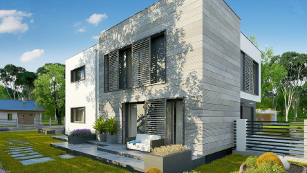 Projetos de casas com telhado plano são tecnologias simples de construção (de um andar, de dois andares, de madeira, pequenas). Tendências modernas de alta tecnologia e minimalismo (mais de 175 fotos)