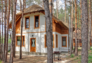 Casa na floresta: qual estilo é melhor escolher? 230+ (fotos) de solidão e conforto. E o que você vai gostar?