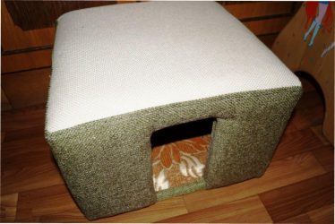 Como fazer uma casa para um gato com suas próprias mãos passo a passo? 150+ (foto) de madeira, papelão, caixas, com um raspador
