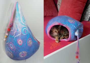 Como fazer uma casa para um gato com suas próprias mãos passo a passo? 150+ (foto) de madeira, papelão, caixas, com um raspador