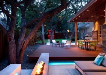 Pátio de design paisagístico moderno de uma casa privada (mais de 160 fotos). Como lindamente organizar e decorar suas próprias mãos