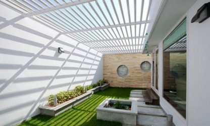 Pátio de design paisagístico moderno de uma casa privada (mais de 160 fotos). Como lindamente organizar e decorar suas próprias mãos