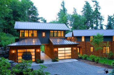 Casa de dois andares com garagem - Características do layout (mais de 180 fotos)