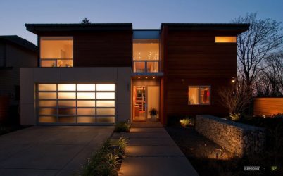 Casa de dois andares com garagem - Características do layout (mais de 180 fotos)