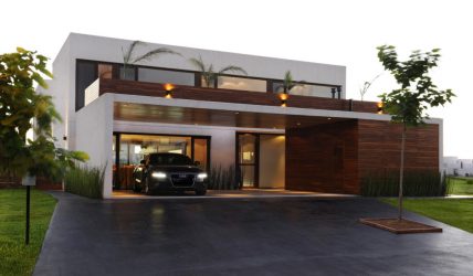 Casa de dois andares com garagem - Características do layout (mais de 180 fotos)