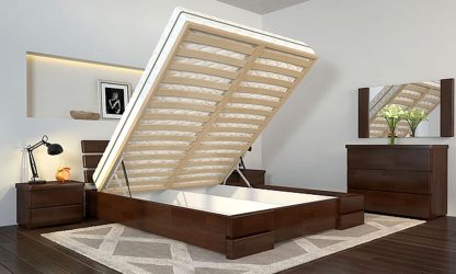 كيفية اختيار سرير مزدوج مع آلية الرفع؟ أفضل النماذج للتصميم والراحة