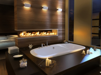 Características do design de uma banheira com hidromassagem no interior da casa e apartamento (120 + Foto). Luxo acessível com benefícios para a saúde. O que você precisa saber?