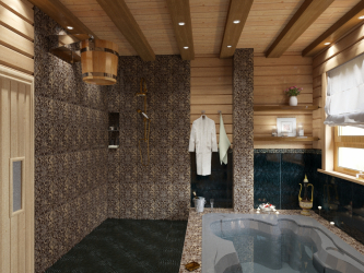 Características do design de uma banheira com hidromassagem no interior da casa e apartamento (120 + Foto). Luxo acessível com benefícios para a saúde. O que você precisa saber?