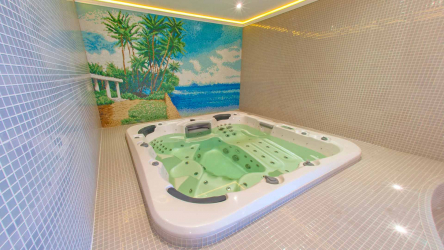 Características do design de uma banheira com hidromassagem no interior da casa e apartamento (120 + Foto). Luxo acessível com benefícios para a saúde. O que você precisa saber?
