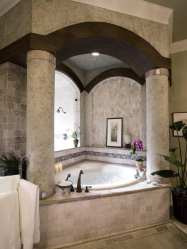 Características do design de uma banheira com hidromassagem no interior da casa e apartamento (120 + Foto). Luxo acessível com benefícios para a saúde. O que você precisa saber?