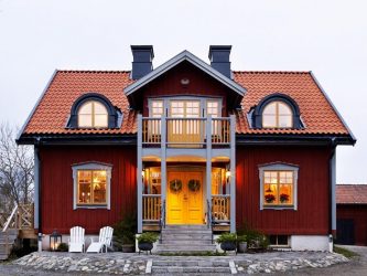 Projetos de casas finlandesas de madeira colada: O que é bom e como organizar? (Mais de 180 fotos)