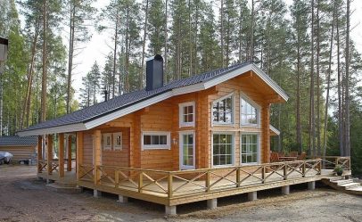 Projetos de casas finlandesas de madeira colada: O que é bom e como organizar? (Mais de 180 fotos)