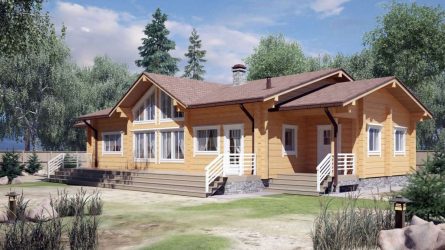 Projetos de casas finlandesas de madeira colada: O que é bom e como organizar? (Mais de 180 fotos)
