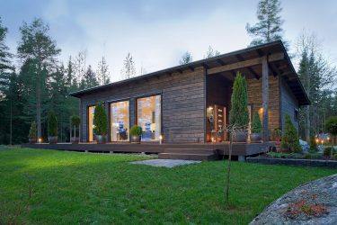 Projetos de casas finlandesas de madeira colada: O que é bom e como organizar? (Mais de 180 fotos)