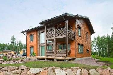 Projetos de casas finlandesas de madeira colada: O que é bom e como organizar? (Mais de 180 fotos)