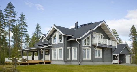 Projetos de casas finlandesas de madeira colada: O que é bom e como organizar? (Mais de 180 fotos)