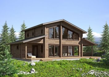 Projetos de casas finlandesas de madeira colada: O que é bom e como organizar? (Mais de 180 fotos)