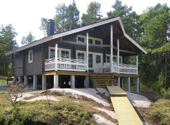 Projetos de casas finlandesas de madeira colada: O que é bom e como organizar? (Mais de 180 fotos)