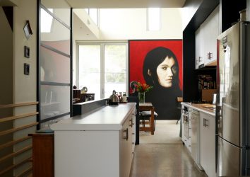 A escolha do papel de parede da foto para a cozinha - Uma solução interessante para qualquer projeto (mais de 185 fotos)