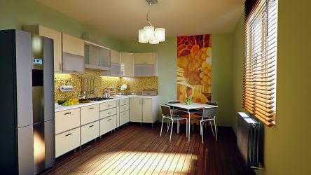 A escolha do papel de parede da foto para a cozinha - Uma solução interessante para qualquer projeto (mais de 185 fotos)