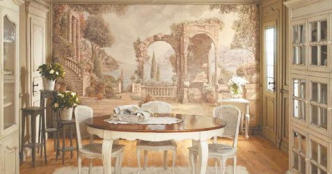 A escolha do papel de parede da foto para a cozinha - Uma solução interessante para qualquer projeto (mais de 185 fotos)
