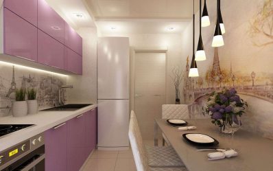 A escolha do papel de parede da foto para a cozinha - Uma solução interessante para qualquer projeto (mais de 185 fotos)