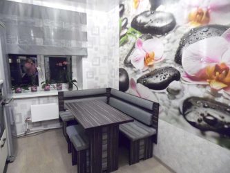 A escolha do papel de parede da foto para a cozinha - Uma solução interessante para qualquer projeto (mais de 185 fotos)