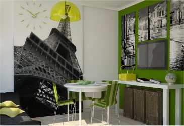 A escolha do papel de parede da foto para a cozinha - Uma solução interessante para qualquer projeto (mais de 185 fotos)